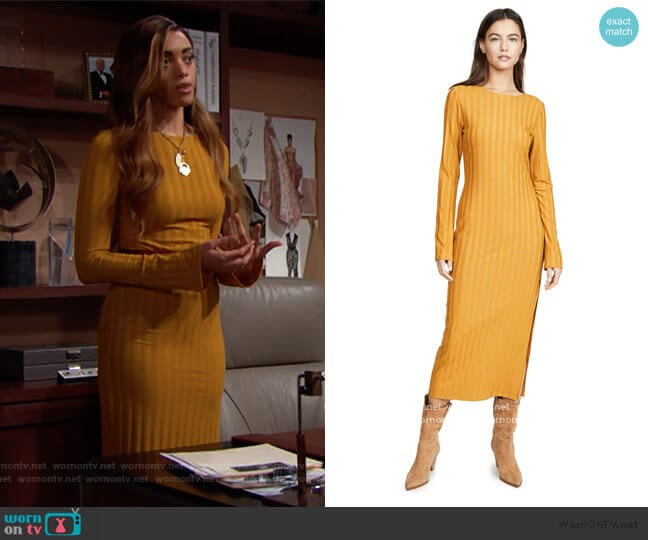 Dillon Dress by Reformation worn by Zoe (Kiara Barnes) on The Bold and the Beautiful