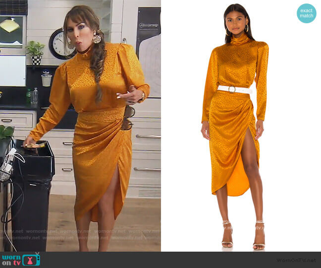 Kaira Dress by Ronny Kobo worn by Kelly Dodd  on The Real Housewives of Orange County