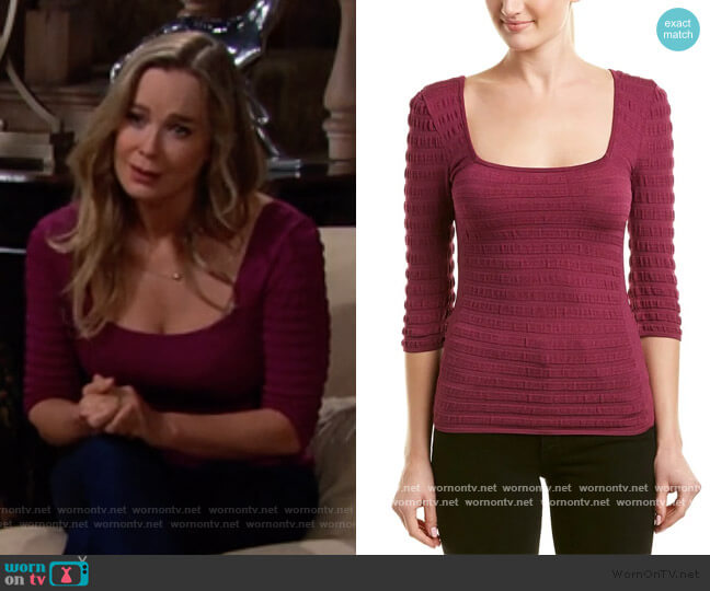 Carmel Top by Ronny Kobo worn by Donna Logan (Jennifer Gareis) on The Bold and the Beautiful