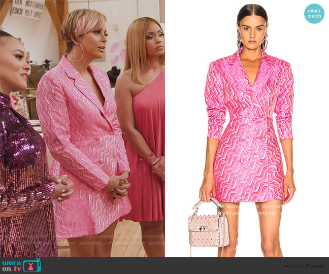 Double Breasted Mini Blazer Dress by Rotate worn by Robyn Dixon on The Real Housewives of Potomac