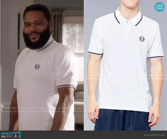 Polo Shirt by Sergio Tacchini worn by Andre Johnson (Anthony Anderson) on Blackish