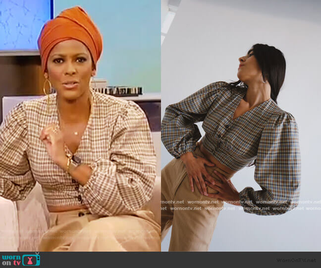 Tala Blouse by Selva Negra worn by Tamron Hall on Tamron Hall Show