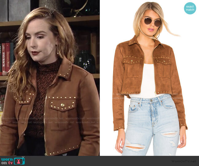 Tularosa Abbot Jacket worn by Mariah Copeland (Camryn Grimes) on The Young & the Restless