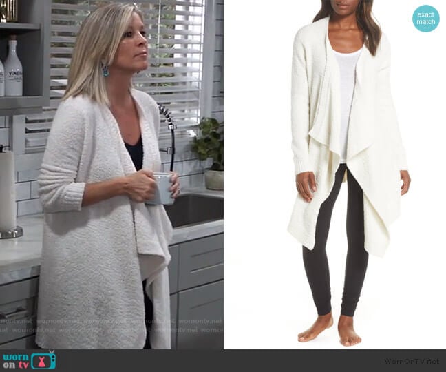 Phoebe Wrap Cardigan by Ugg worn by Carly Spencer (Laura Wright) on General Hospital