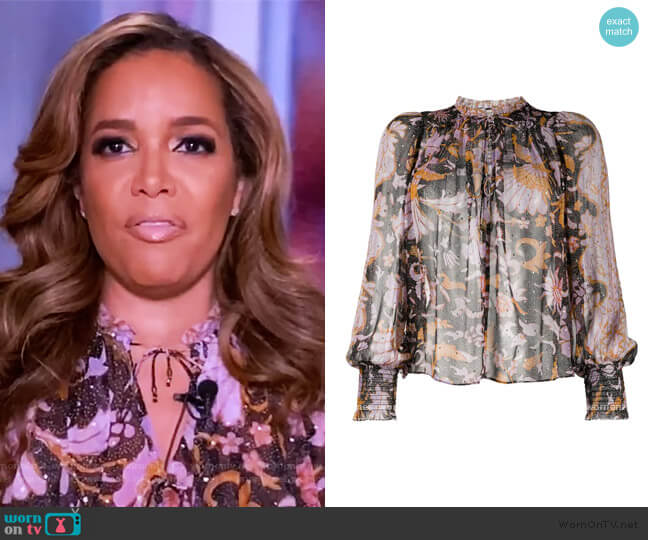 WornOnTV: Sunny’s floral metallic blouse on The View | Sunny Hostin ...