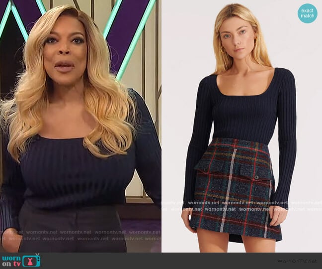 Clara Pullover by Veronica Beard worn by Wendy Williams on The Wendy Williams Show