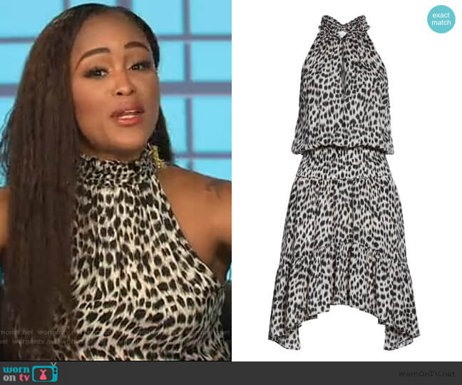 Cody Cheetah Print Silk Dress by A.L.C. worn by Eve on The Talk