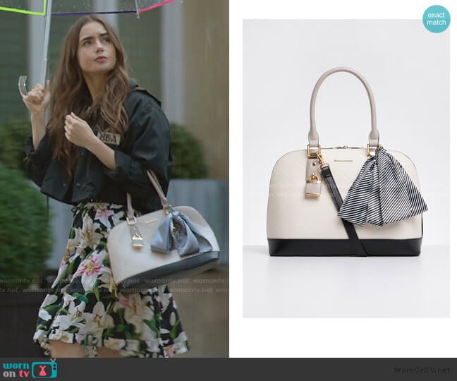 WornOnTV: Emily's leather and weave carry bag on Emily in Paris, Lily  Collins