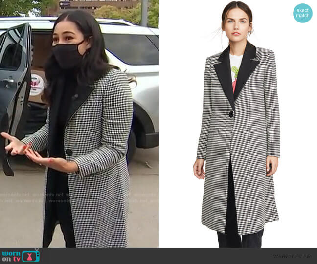 Sienna Long Blazer Coat by Alice + Olivia worn by Morgan Radford on Today