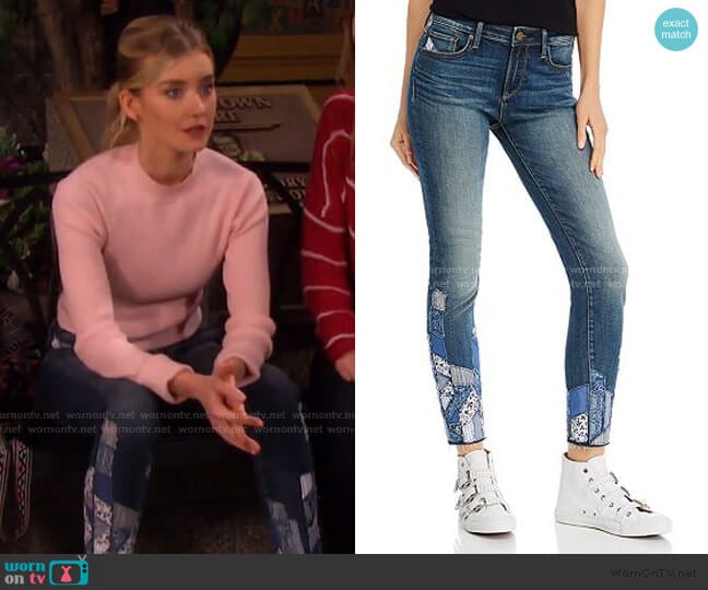 Patchwork Skinny Jeans by Aqua worn by Claire Brady (Isabel Durant ) on Days of our Lives