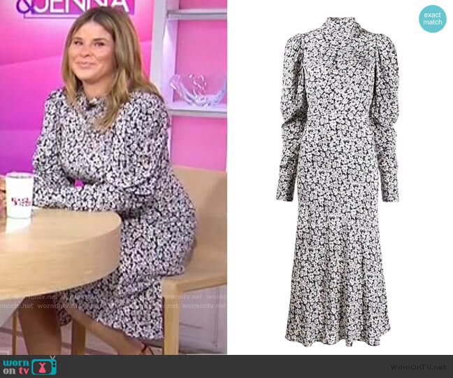 WornOnTV: Jenna’s floral puff sleeve dress on Today | Jenna Bush Hager ...