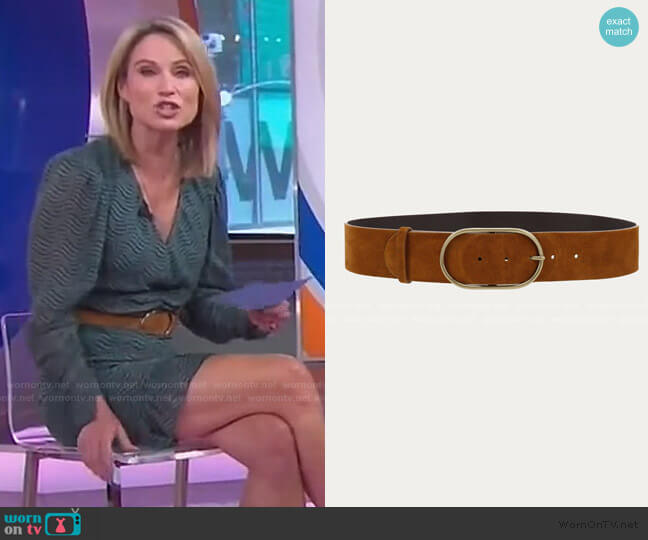 Cole Belt by Ba&Sh worn by Amy Robach on Good Morning America