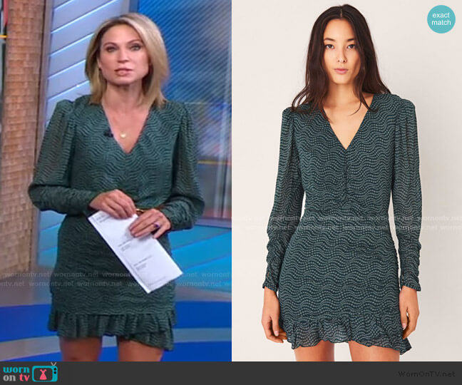 Little Dress by Ba&Sh worn by Amy Robach on Good Morning America