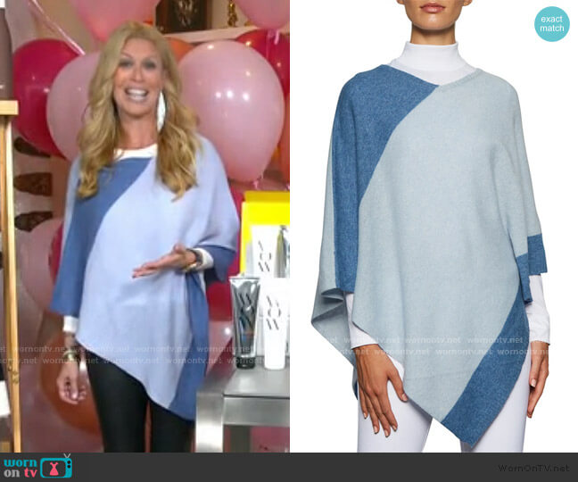 Striped Cashmere Poncho by Beryll worn by Jill Martin on Today