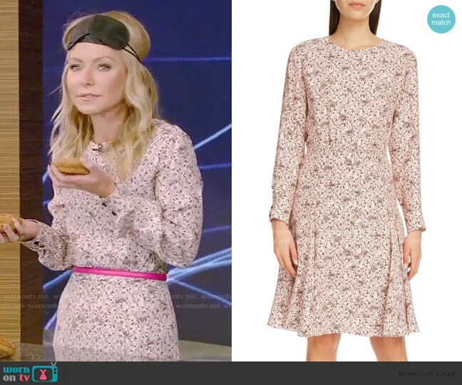 WornOnTV: Kelly’s pink beige printed dress on Live with Kelly and Ryan ...