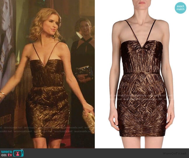 Cocktail Dress by Dsquared2 worn by Carlson Young on Emily in Paris