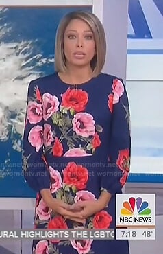 Dylan’s blue floral dress on Today