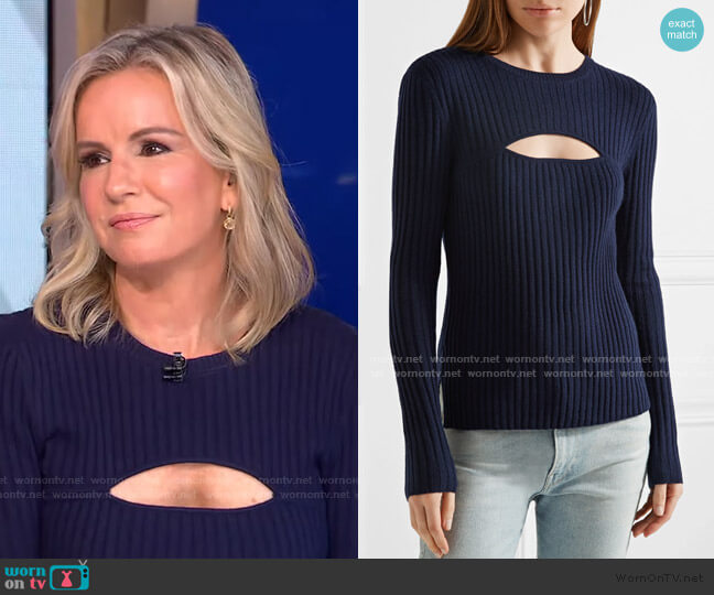 Cutout Ribbed Sweater by Frame worn by Dr. Jennifer Ashton on Good Morning America