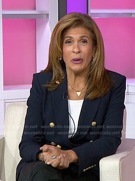 Hoda’s navy I heart NY blazer on Today