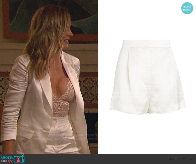 Eden Satin Shorts by Intermix worn by Clare Crawley on The Bachelorette