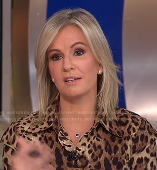 Dr. Jennifer Ashton’s leopard print blouse on Good Morning America