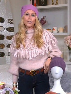 Jill’s pink tassel sweater on Today