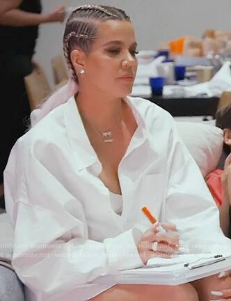 WornOnTV: Khloe's crystal heart earrings on Keeping Up with the