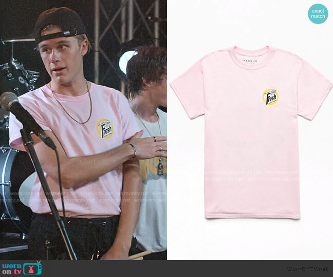 Fresh And Clean T-Shirt by PacSun worn by Owen Joyner on Julie and the Phantoms