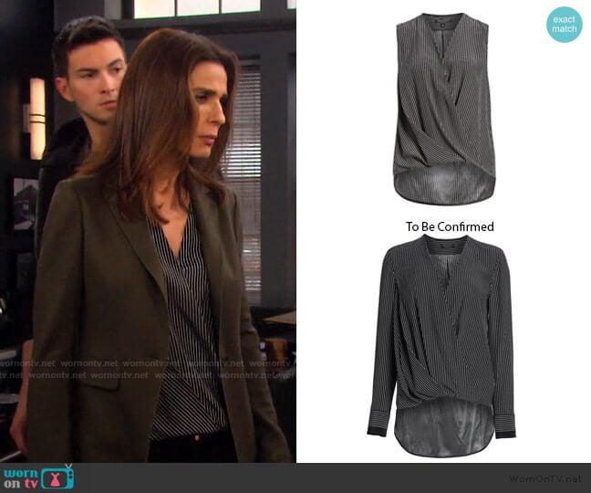 Victor Blouse by Rag & Bone worn by Hope Williams (Kristian Alfonso) on Days of our Lives