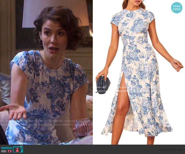 Gavin Dress by Reformation worn by Sarah Horton (Linsey Godfrey) on Days of our Lives