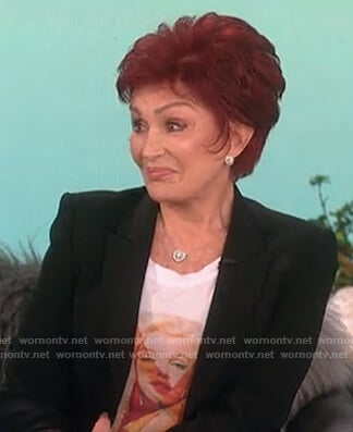 Sharon’s Marilyn Monroe graphic tee on The Talk