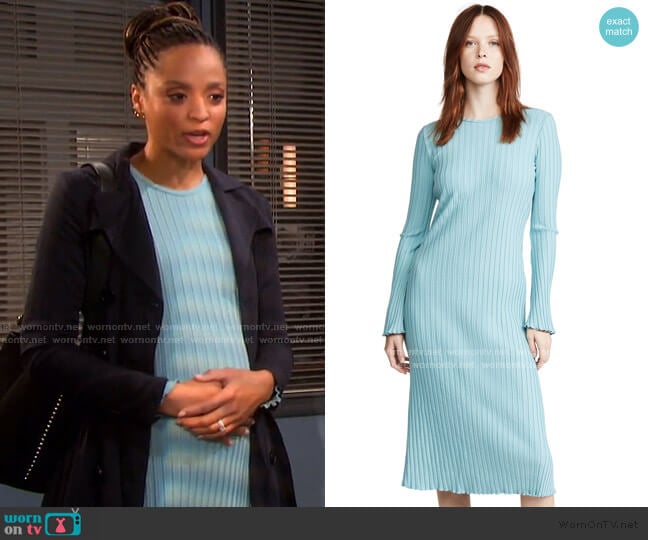 Rib Wells Dress by Simon Miller worn by Lani Price (Sal Stowers) on Days of our Lives