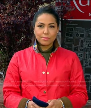 Stephanie Ramos’s red jacket on Good Morning America