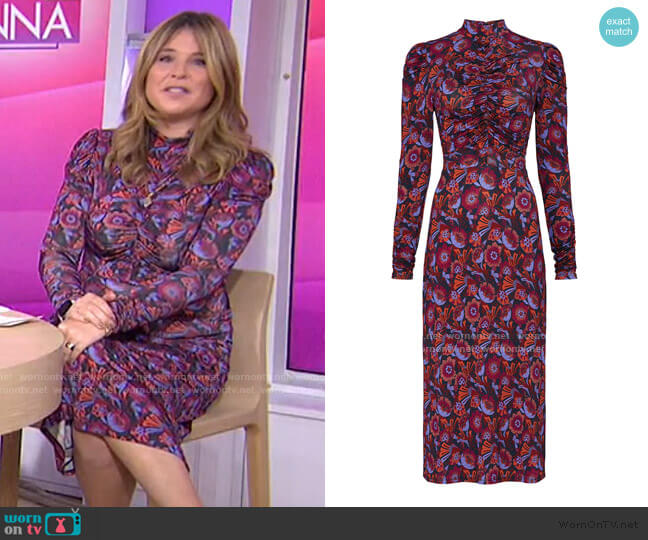 Zoe Dress by Tanya Taylor worn by Jenna Bush Hager on Today