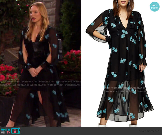 Idol Midi Dress by Topshop worn by Abigail Deveraux (Marci Miller) on Days of our Lives