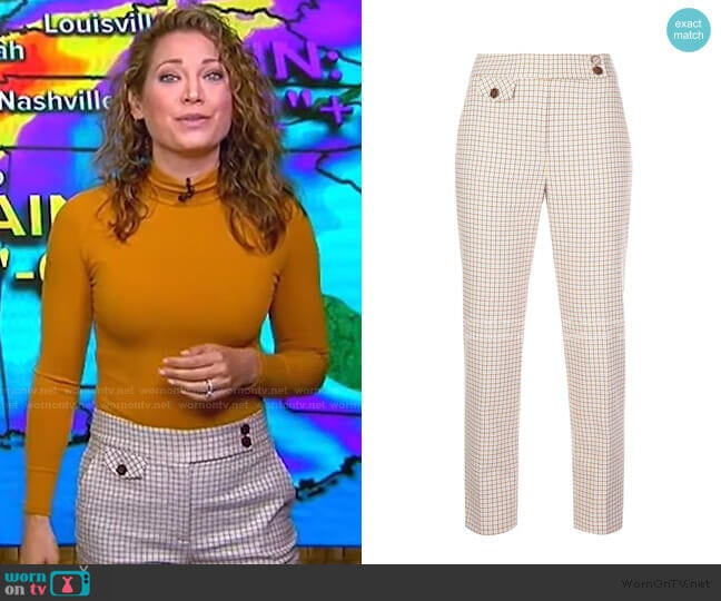 Renzo Pant by Veronica Beard worn by Ginger Zee on Good Morning America