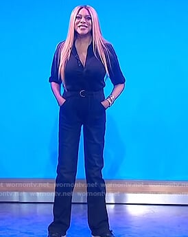 Wendy’s black jumpsuit on The Wendy Williams Show