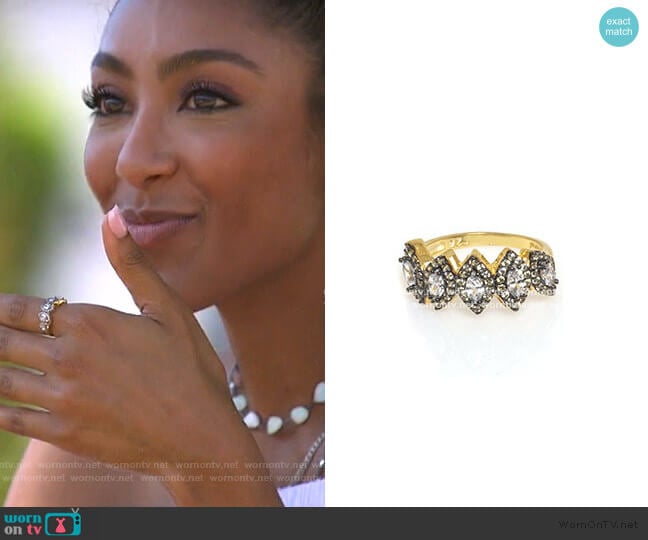 5 Crown Ring by Anuja Tolia Jewelry worn by Tayshia Adams on The Bachelorette