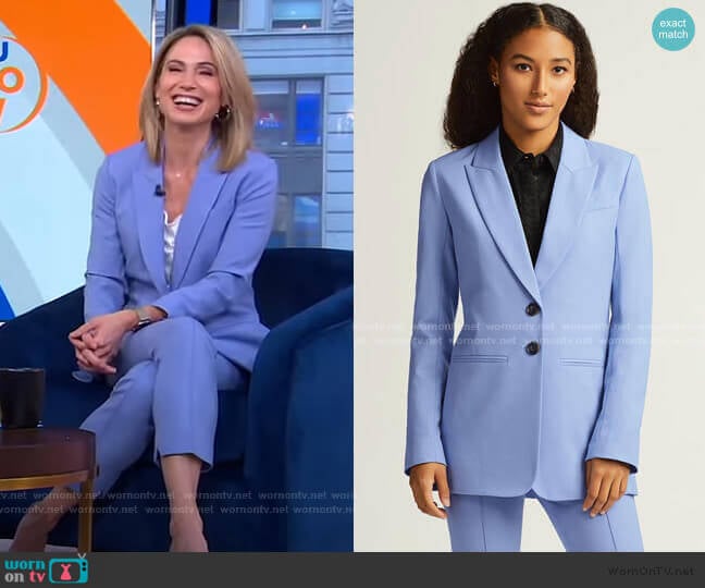 Classic Blazer by Argent worn by Amy Robach on Good Morning America