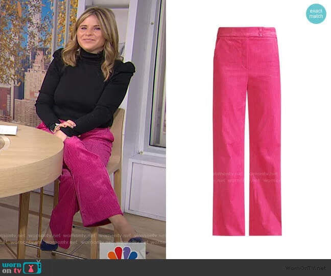 Damon Trouser by Veronica Beard worn by Jenna Bush Hager on Today