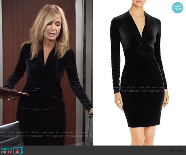 Cynthia Velvet Knot-Front Dress by Elie Tahari worn by Lauren Fenmore (Tracey Bregman) on The Young and the Restless