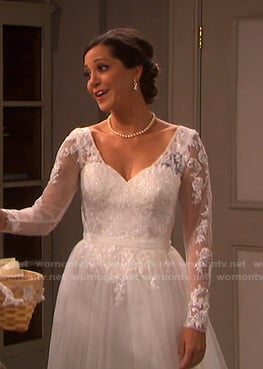 Jan’s wedding dress on Days of our Lives