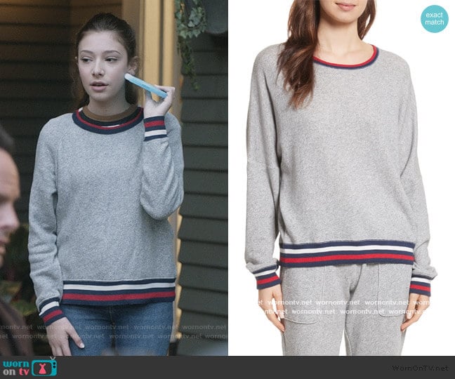 Richardine B Sweatshirt by Joie worn by Natalie (Makenzie Moss) on The Unicorn