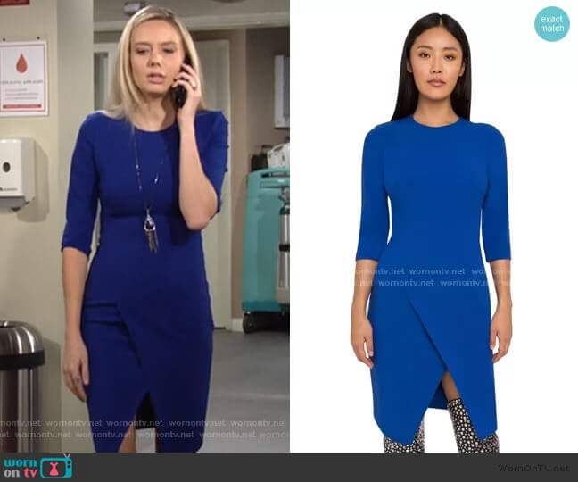 Kofi Dress by Black Halo worn by Abby Newman (Melissa Ordway) on The Young and the Restless