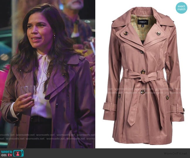 WornOnTV: Amy’s pink hooded trench coat on Superstore | America Ferrera ...