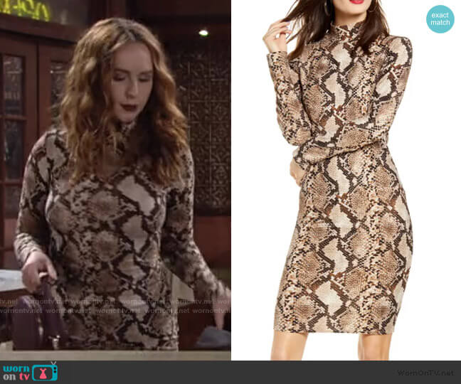 Long Sleeve Body-Con Dress by Leith worn by Mariah Copeland (Camryn Grimes) on The Young & the Restless