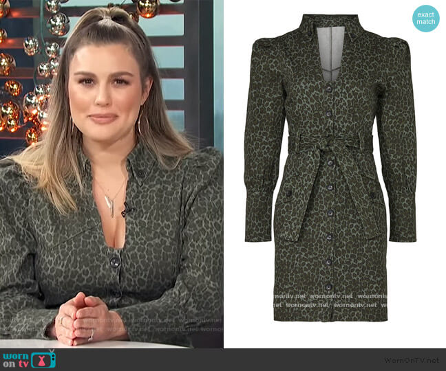 Green Leopard Dress by Marissa Webb worn by Carissa Loethen Culiner  on E! News