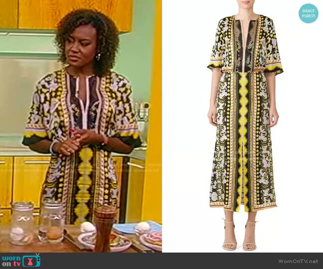 Odyssey Midi Dress by Temperley London worn by Janai Norman on Good Morning America