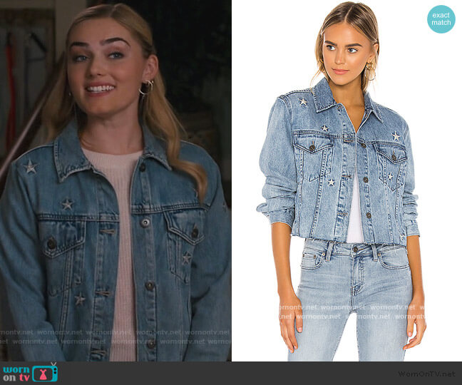 Naya Embroidered Jacket by Pistola worn by Taylor Otto (Meg Donnelly) on American Housewife