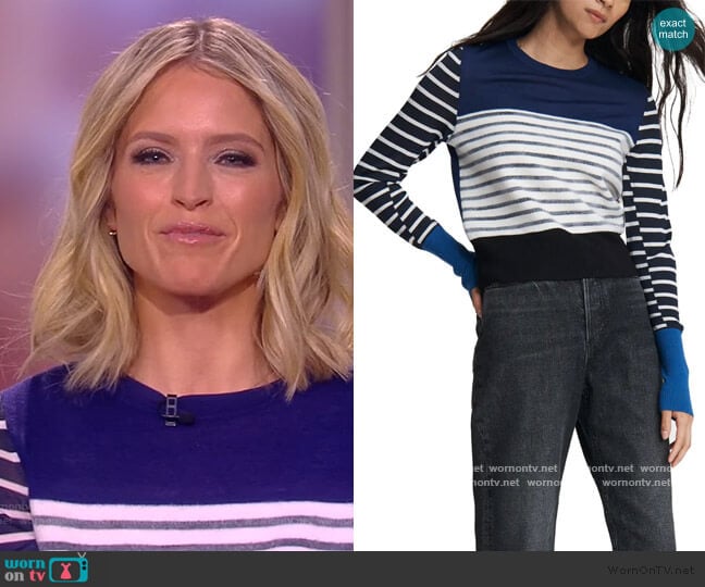 Marissa Sweater by Rag and Bone worn by Sara Haines on The View